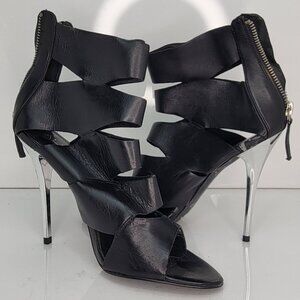 Aldo Black Parrin Peep Toe Pumps | Size 38 |